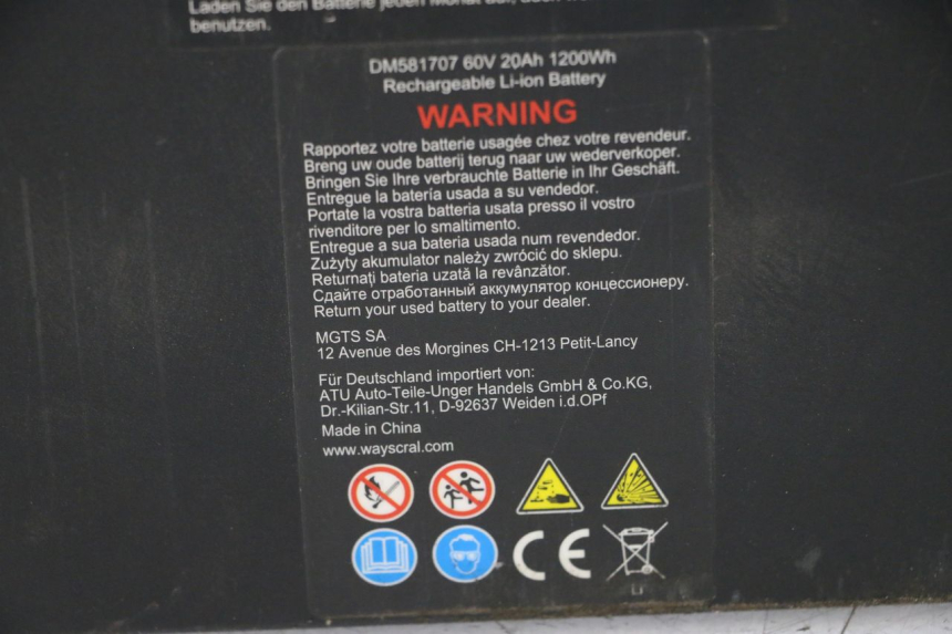 photo de BATTERIE WAYSCRAL E-START 1 (2018 - 2022) - Pièce contrôlée