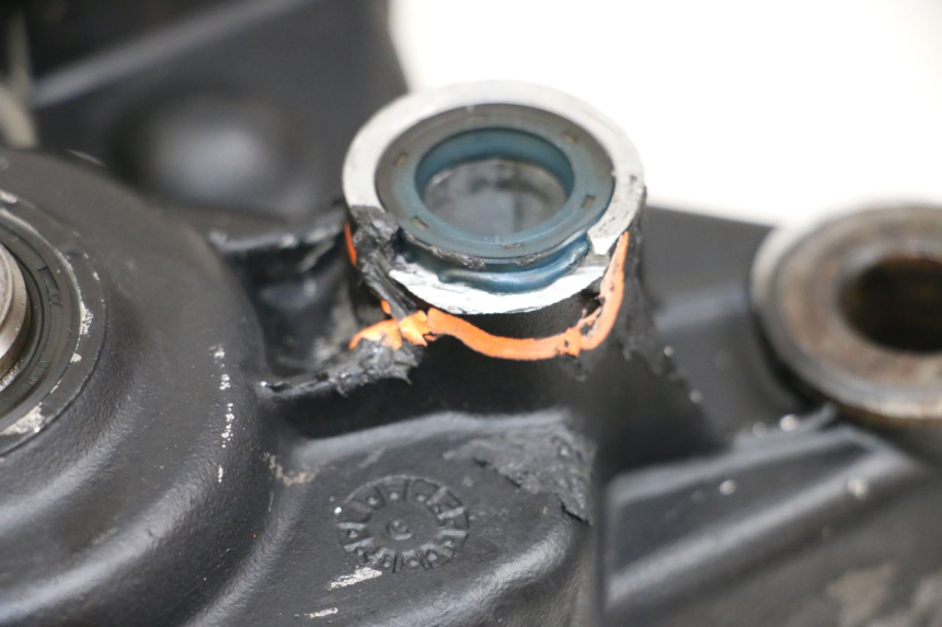 photo de CARTER BAS MOTEUR CAGIVA SUPER CITY 125 (1992 - 1997) - Gros plan technique