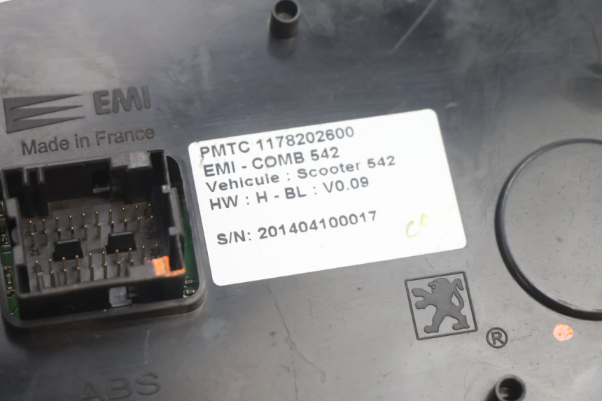 photo de COMPTEUR  PEUGEOT SATELIS 125 (2013 - 2018) - Vue produit
