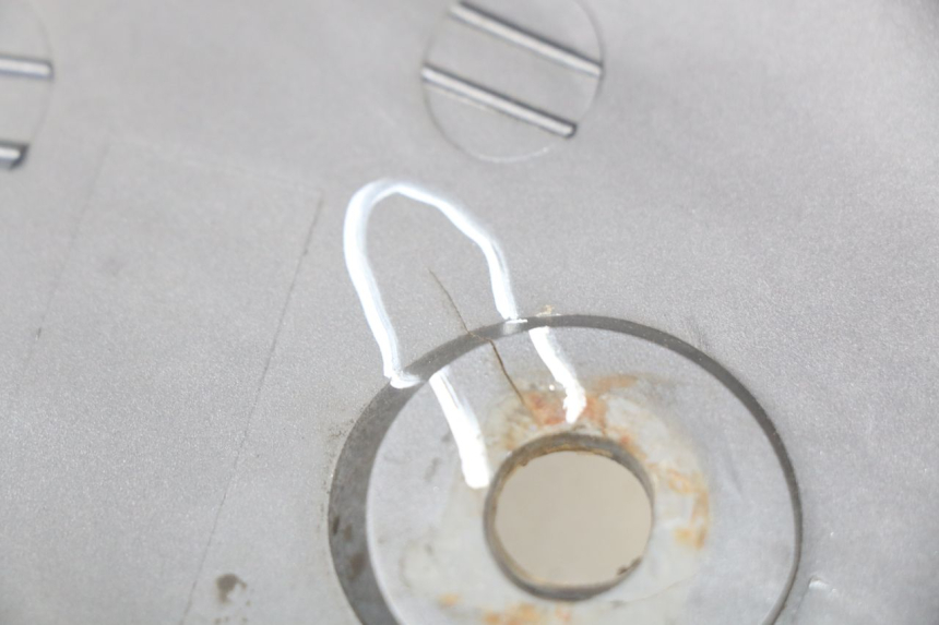 photo de FLANC ARRIERE GAUCHE DAELIM S2 125 (2006 - 2007) - Gros plan technique