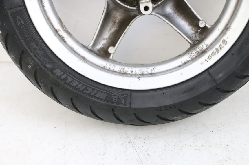 photo de JANTE AVANT ET PNEU MBK FLAME X 125 (2007 - 2016) - Marquages et références