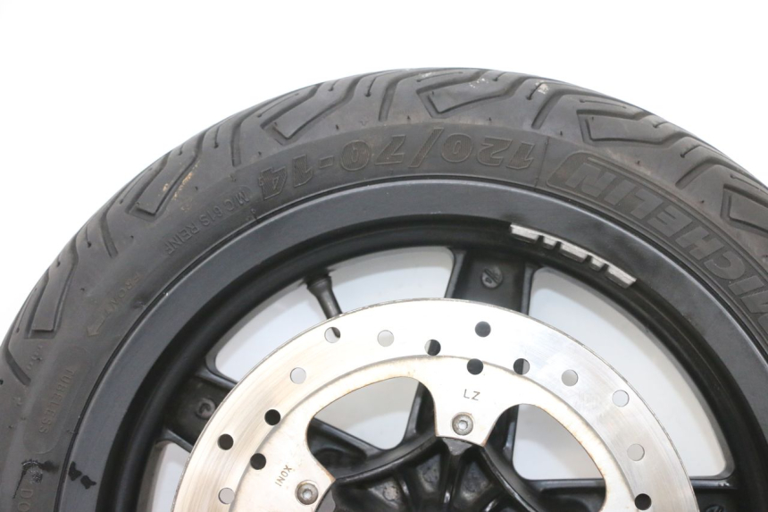 photo de JANTE AVANT ET PNEU PIAGGIO XEVO - X EVO 125 (2007 - 2017) - Zoom composants