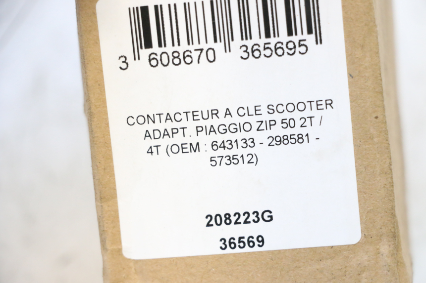 photo de KIT SERRURE CLE NEIMAN PIAGGIO ZIP 4T 50 (2018 - 2020) - Zoom état d’usage