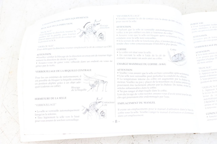 photo de User Manual DAELIM A-FOUR 2T 50 (2005 - 2012) - Zoom état d’usage