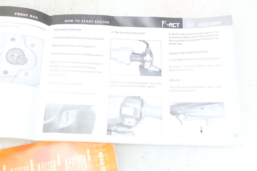 photo de MANUEL UTILISATEUR KEEWAY F-ACT FACT 50 (2006 - 2011) - Zoom état d’usage