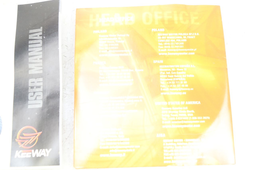photo de MANUEL UTILISATEUR KEEWAY F-ACT FACT 50 (2006 - 2011) - Vue d’ensemble