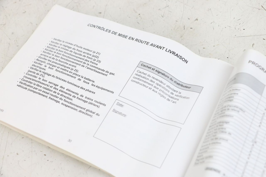 photo de MANUEL UTILISATEUR KYMCO SUPER 8 4T 50 (2021 - 2024) - Détail de la pièce