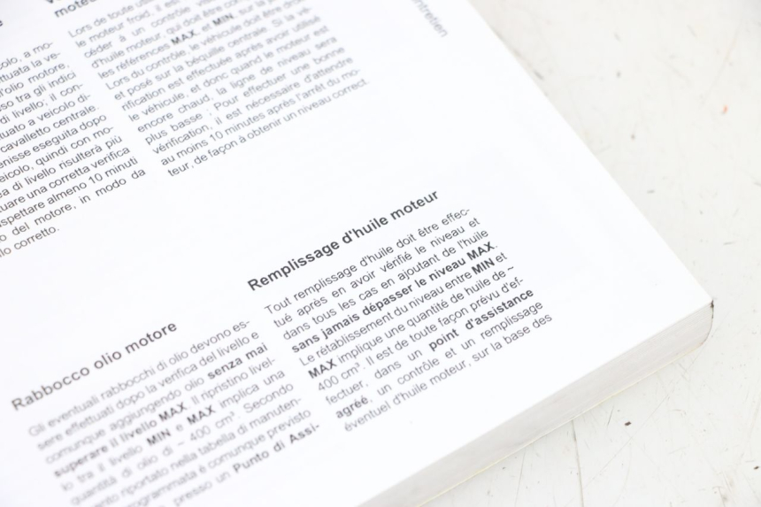 photo de MANUEL UTILISATEUR PIAGGIO VESPA GTS SUPER IE 125 (2009 - 2016) - Zoom état d’usage