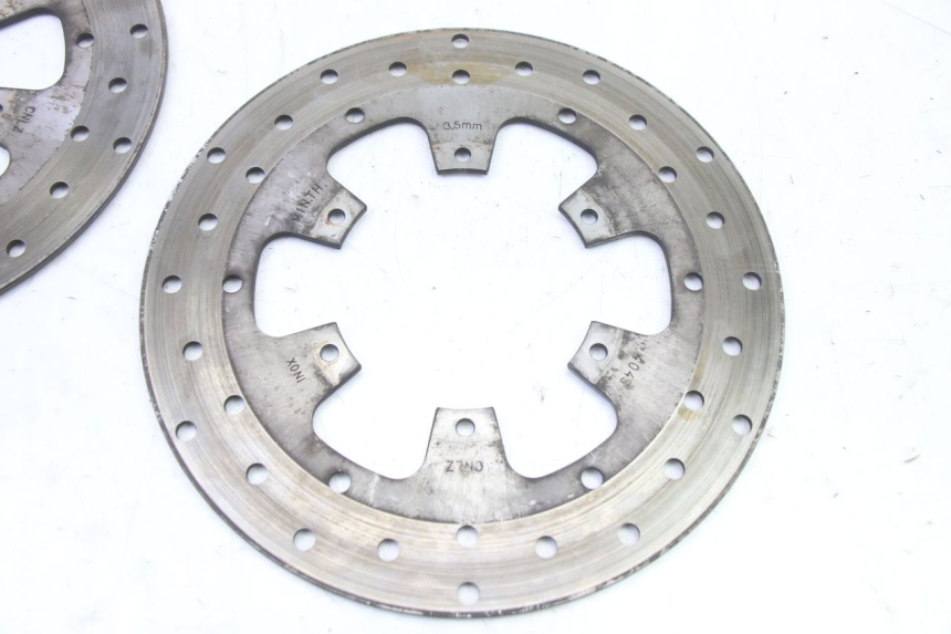 photo de PAIRE DISQUES FREIN AVANT PIAGGIO MP3 500 (2014 - 2017) - Zoom état d’usage