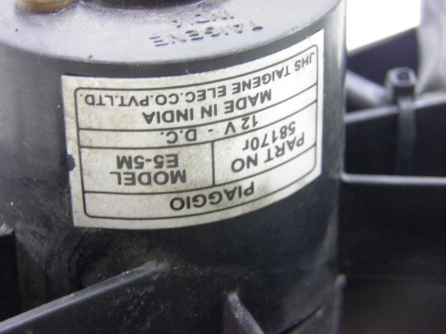 photo de VENTILATEUR PIAGGIO XEVO - X EVO 125 (2010 - 2015) - Zoom état d’usage